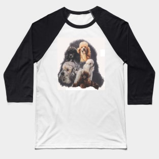 Poodle Medley Baseball T-Shirt